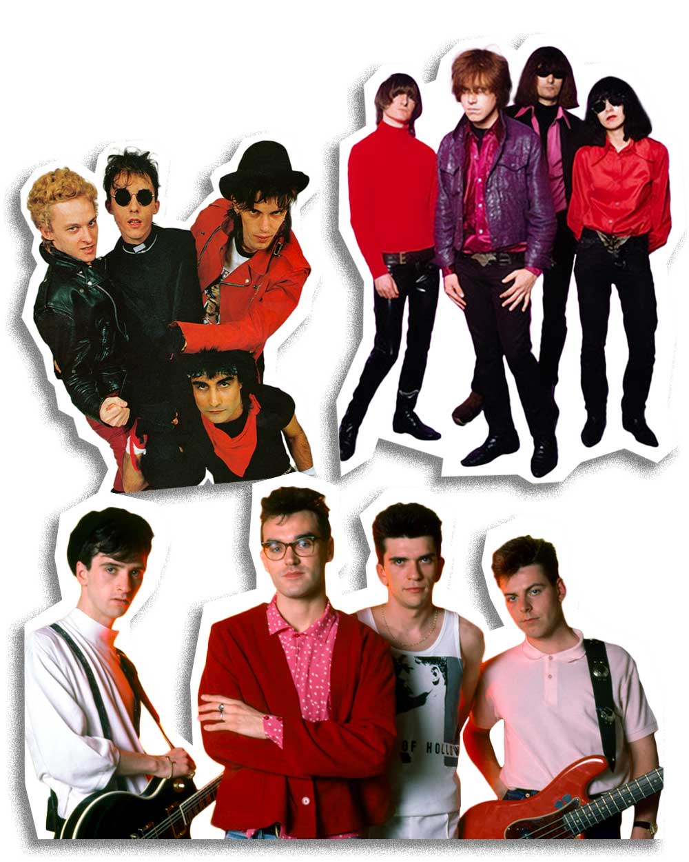 Post-Punk style in 80s rock fashion