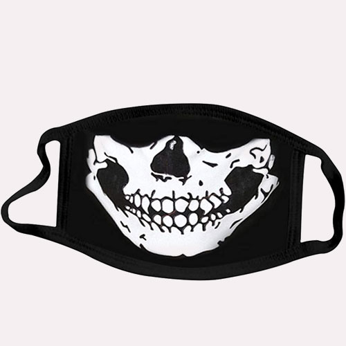 Skull Printed Mouth Covering mask