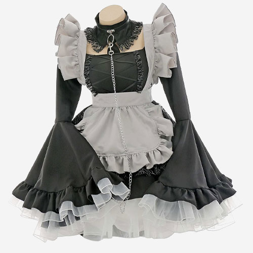  Kawaii Maid Outfit with ruffle details