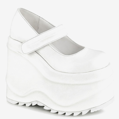 White platform sandal