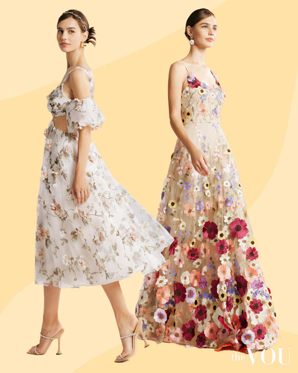 AW Bridal Floral Dresses for Wedding