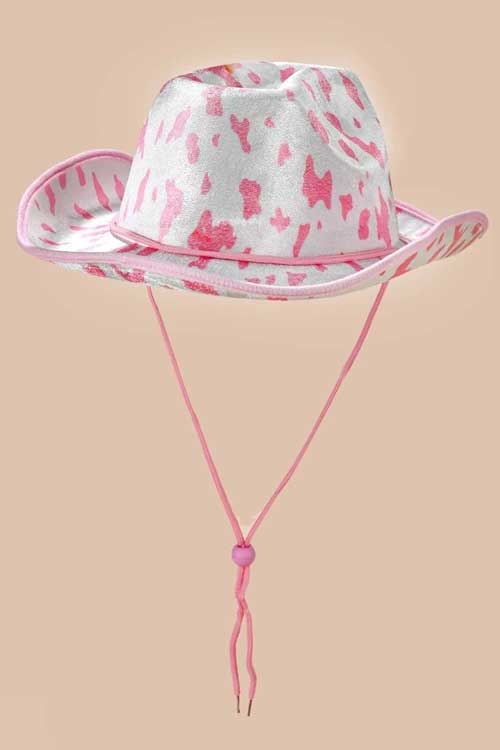 Cow Print Cowgirl Hat