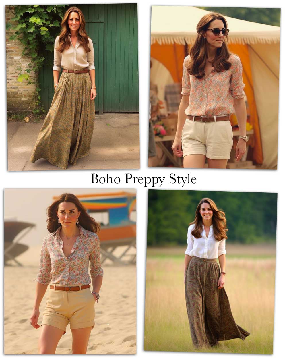 Boho Preppy style clothing