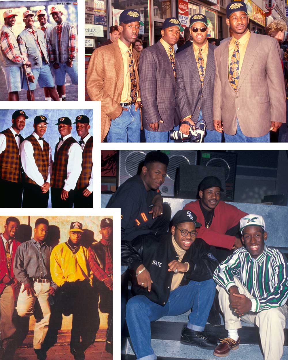 Boyz 2 Men 90s Hip-hop Preppy fashion style