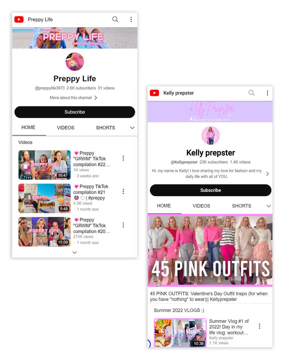 youtube preppy channel