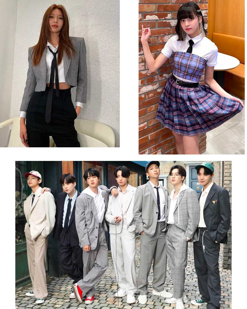 Korean Preppy style fashion outfits