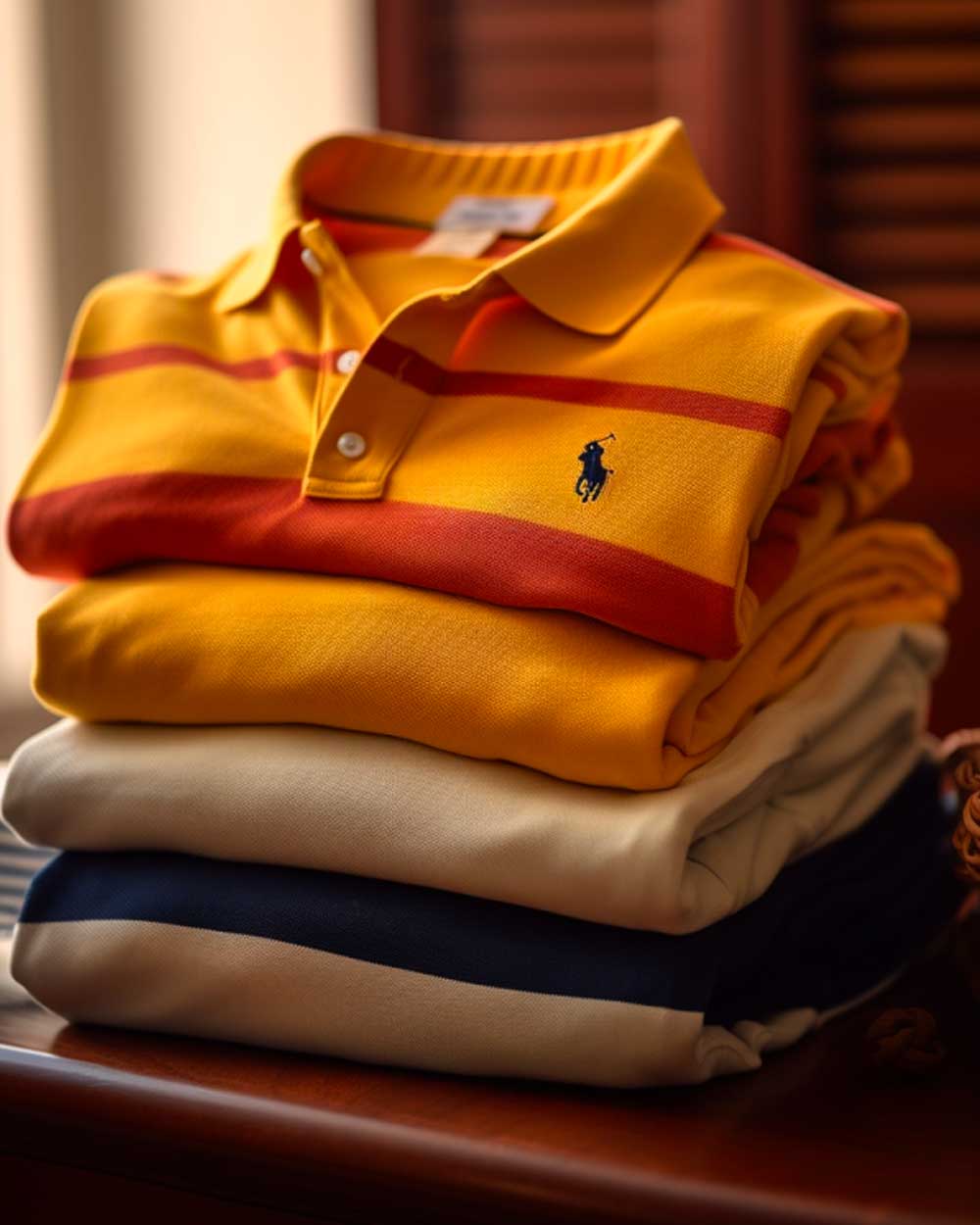 Preppy style Ralph Lauren Polo shirts