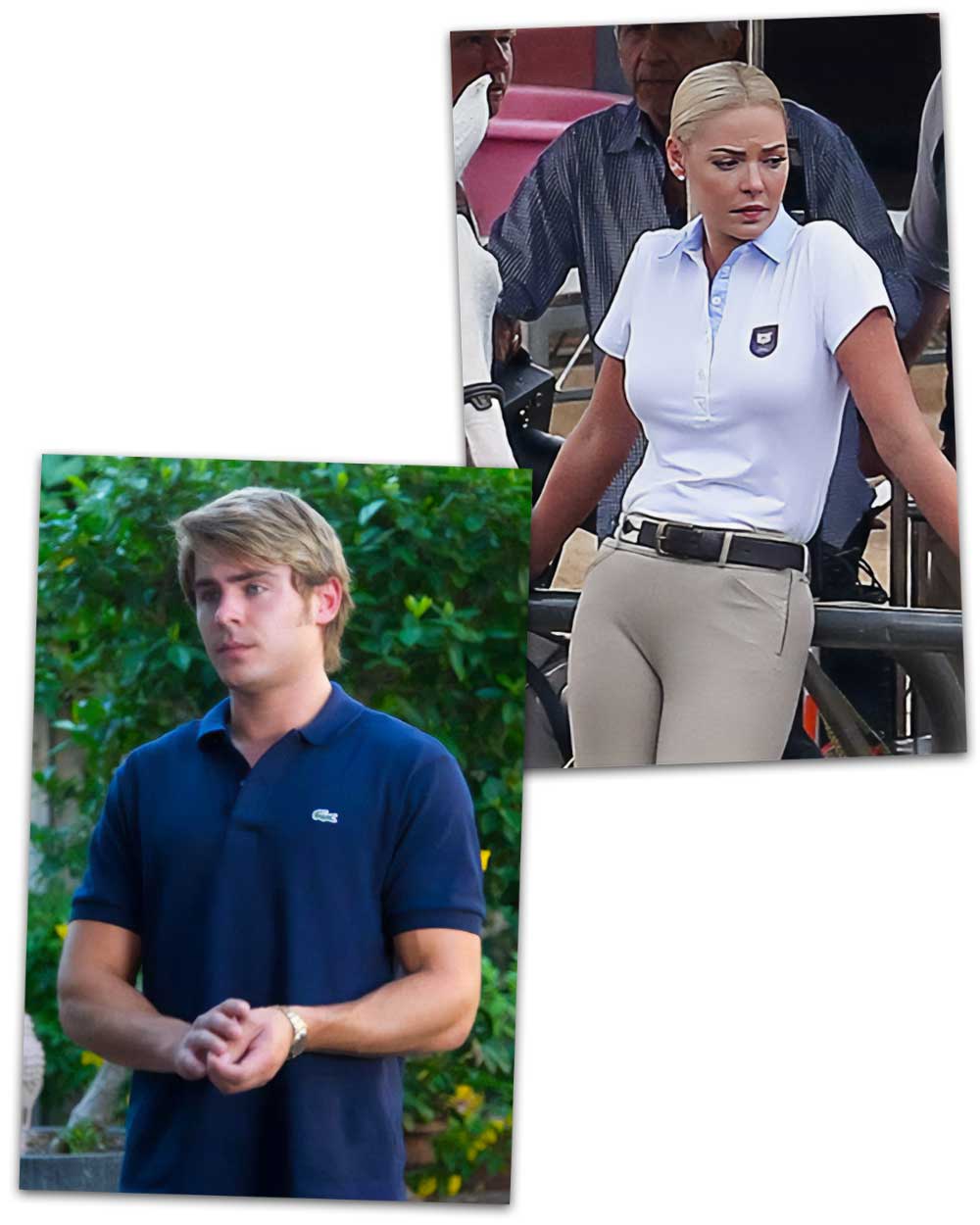 Preppy Polo Shirts Zac Efron and Katherine Heigl
