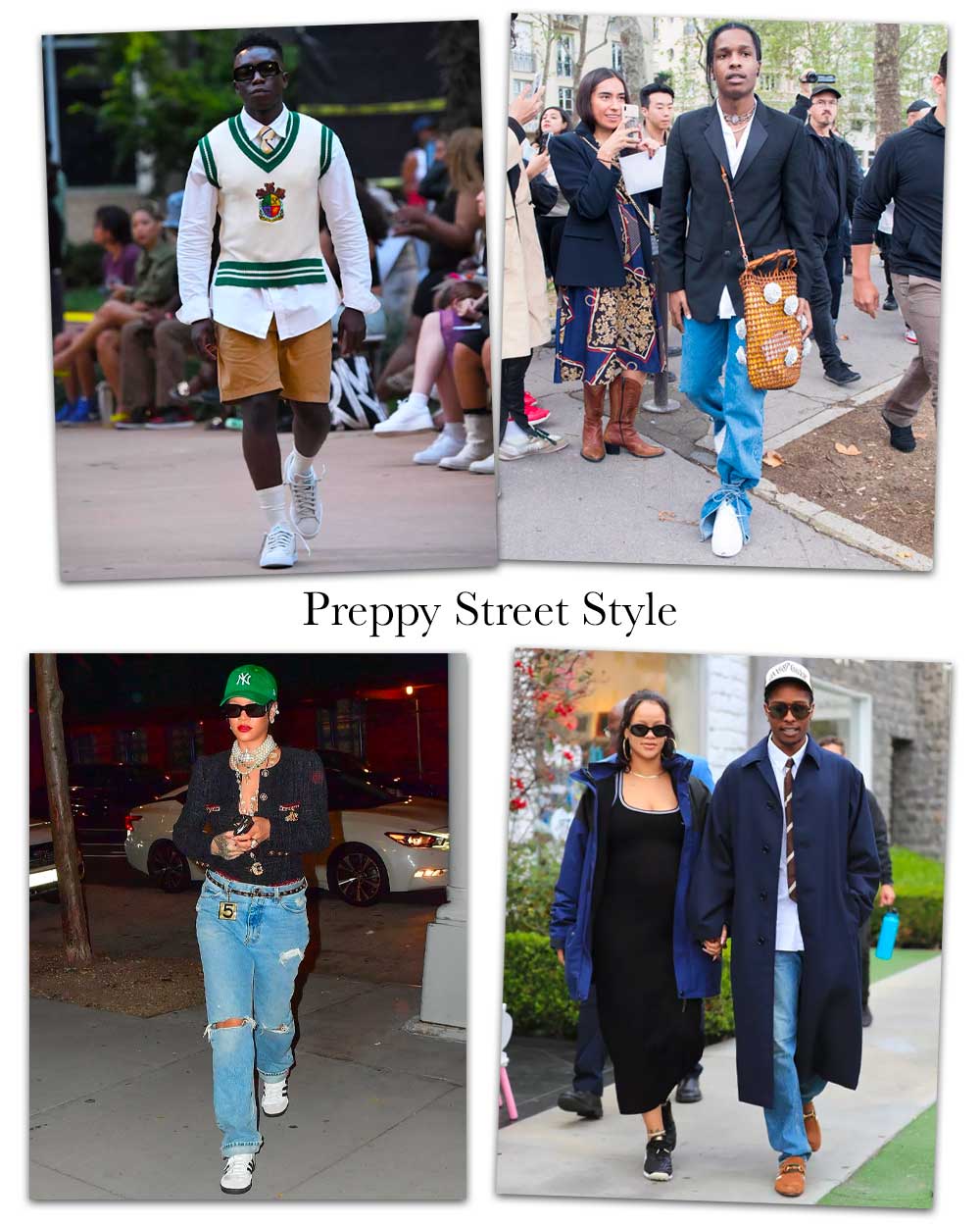 Street Style Preppy fashion outfits