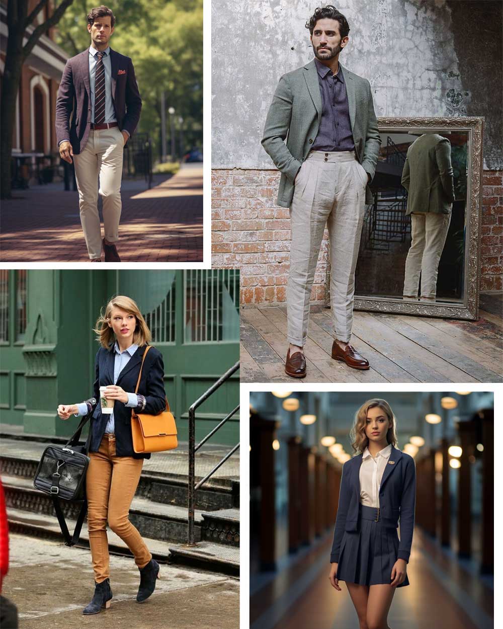 preppy tailored outfits