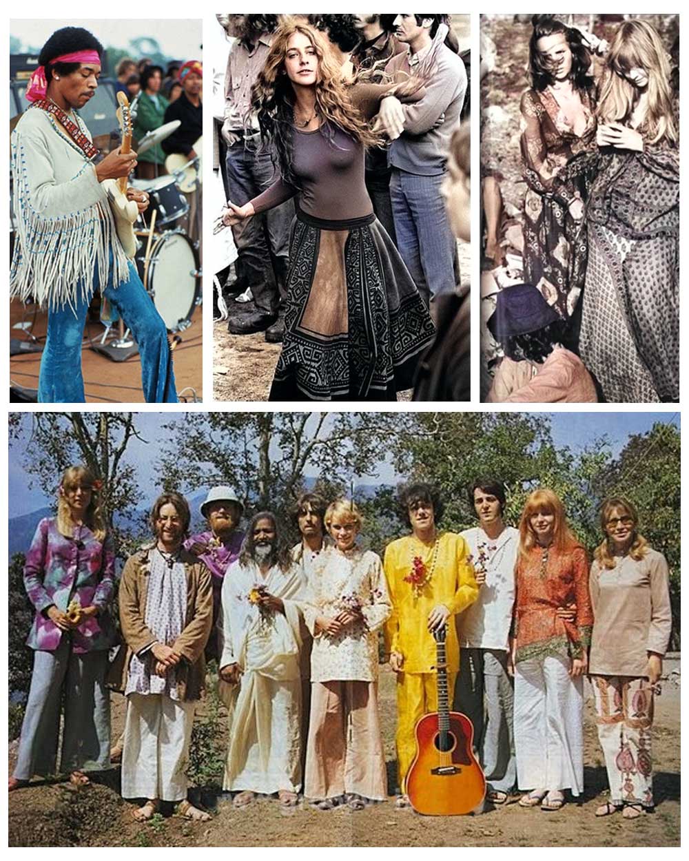 1970 woodstock festival boho fashion
