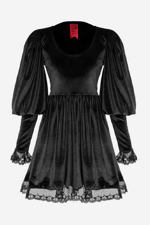 Black Gothic Duchess Dress