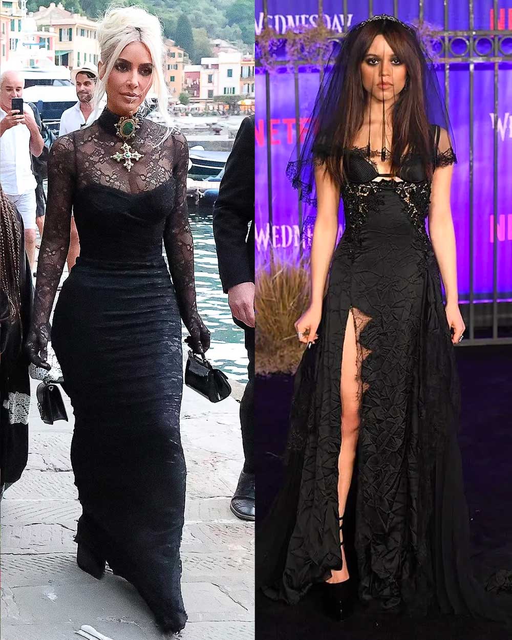 Goth Aesthetic Outfits Jenna Ortega Kim Kardashian