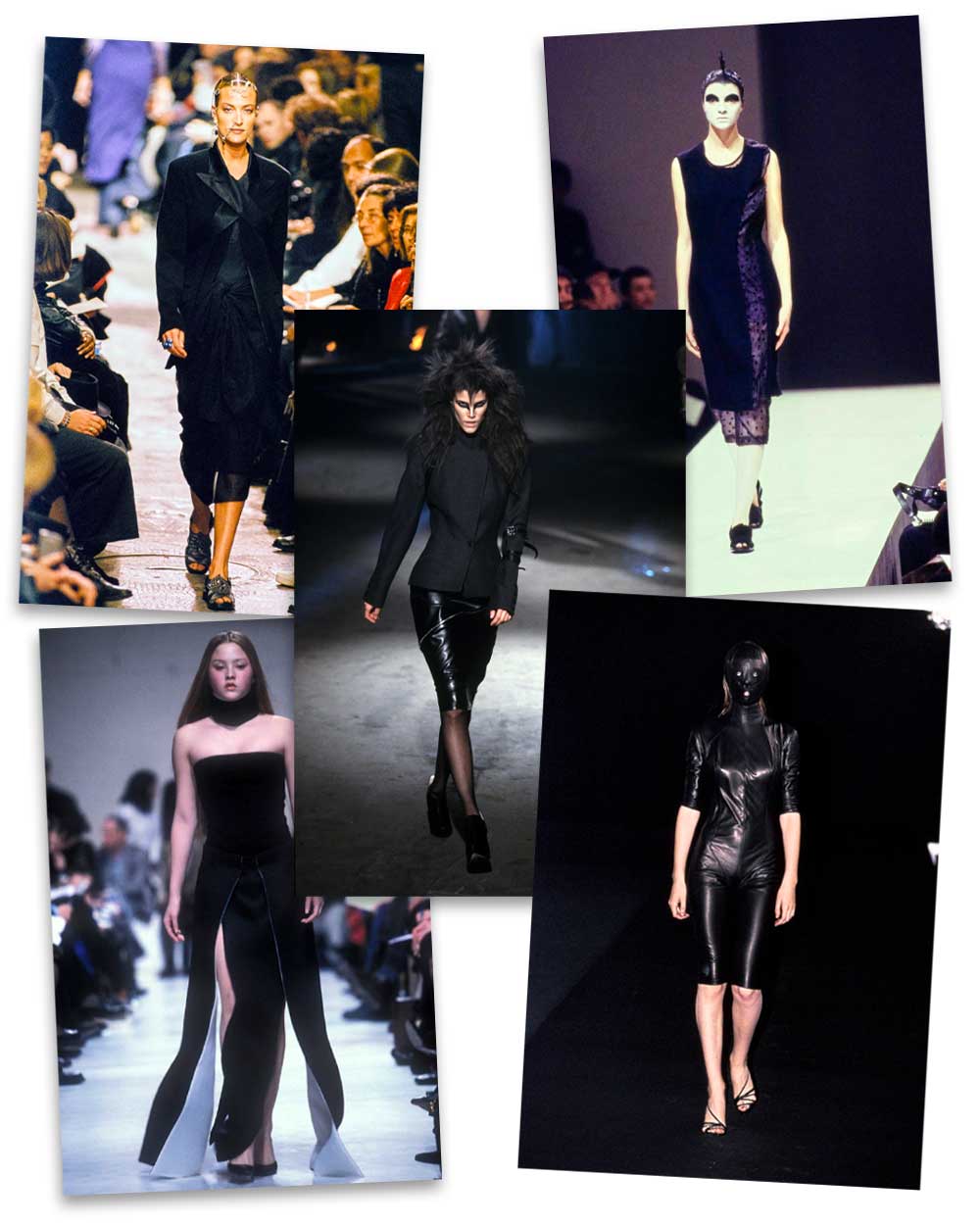 Goth Style on Fashion Show and Runways in the 90s