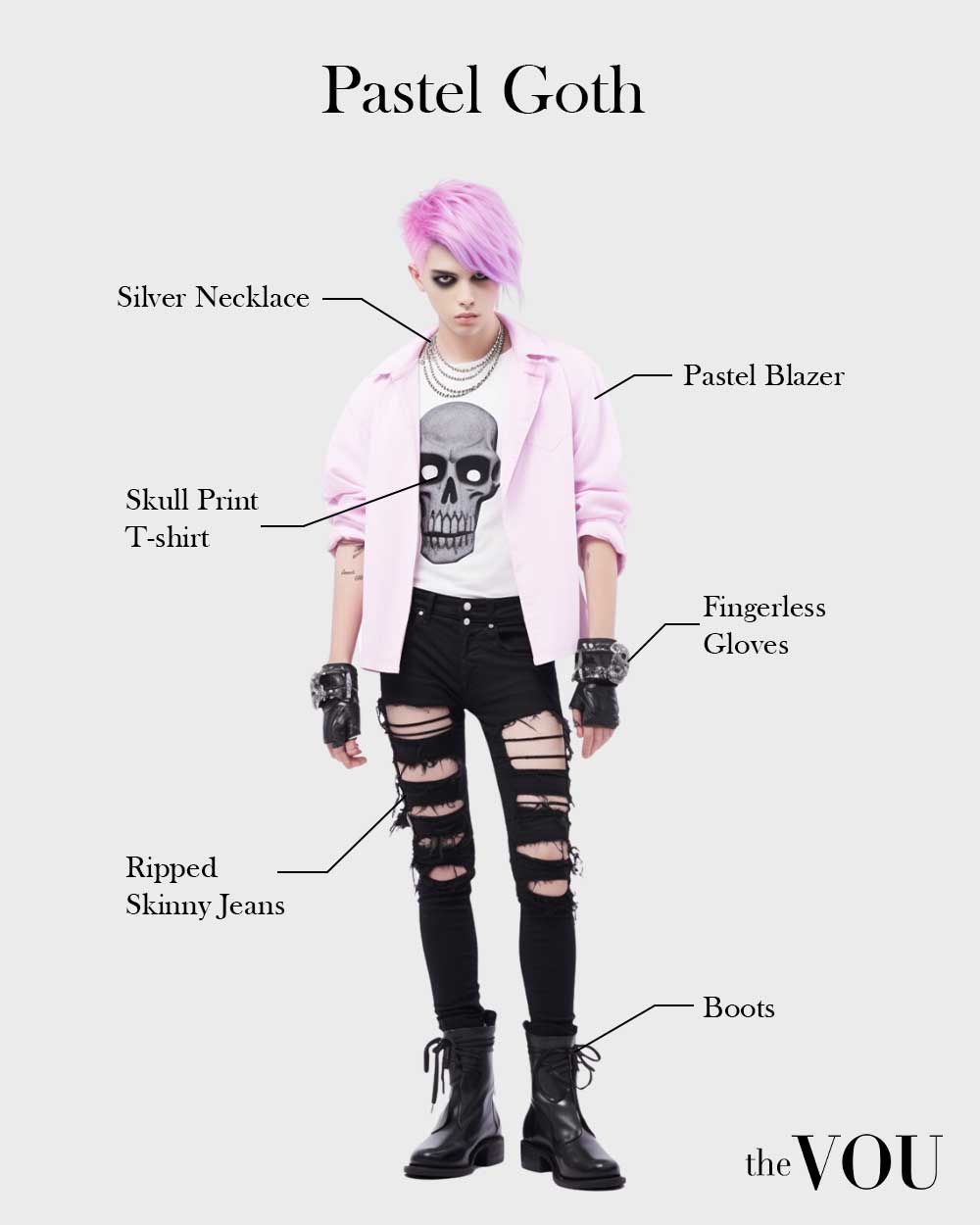 Pastel Goth outfit elements