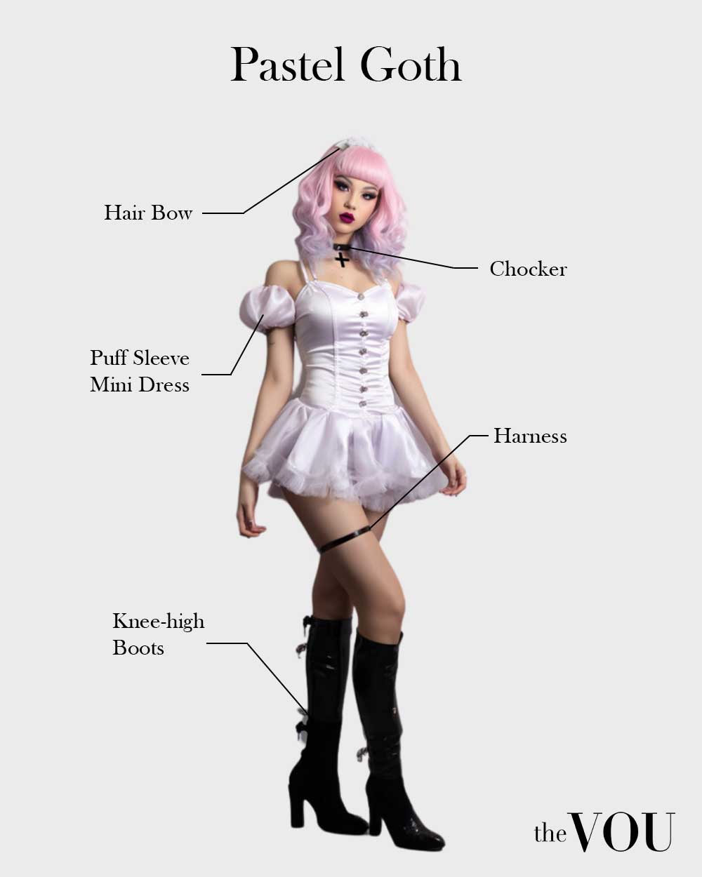 Pastel Goth outfit elements