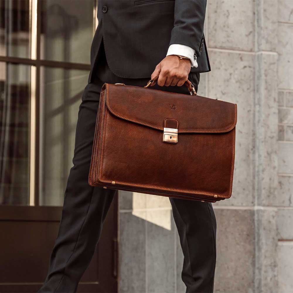 The No 1. by Von Baer premium leather briefcase