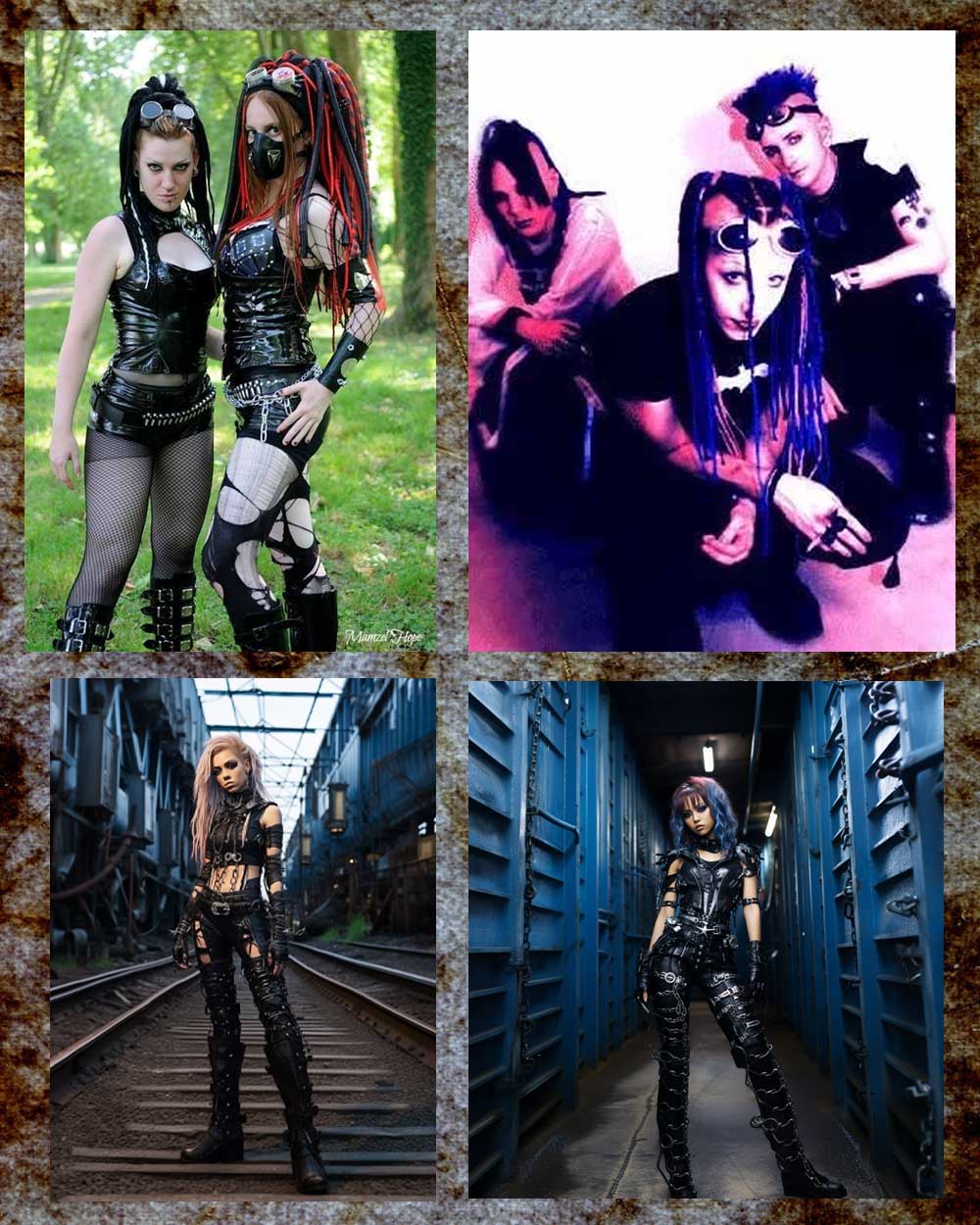 Cyber Goth fashion style