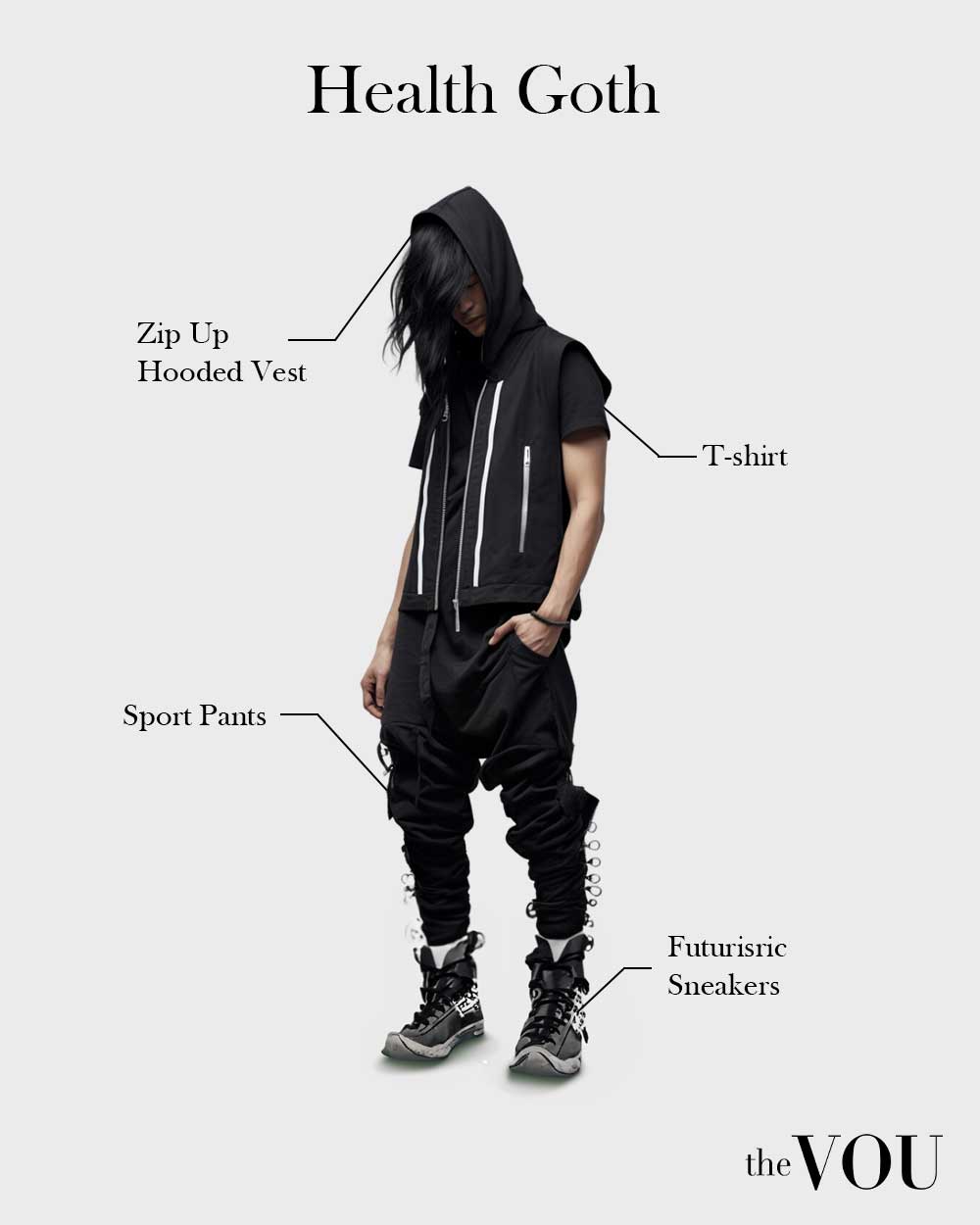 health goth outfit elements