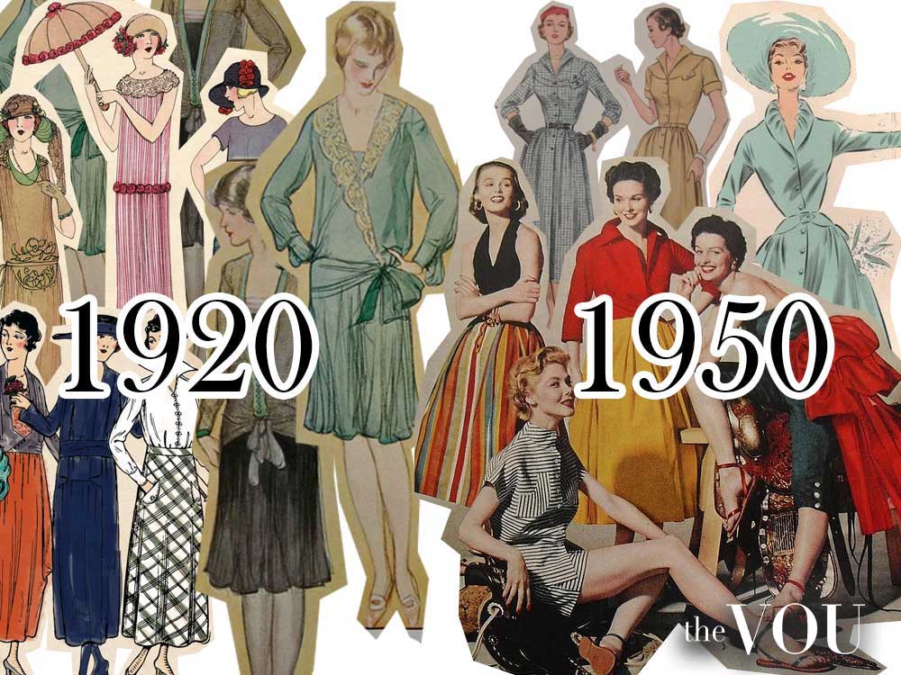 1920 to 1950 fashion