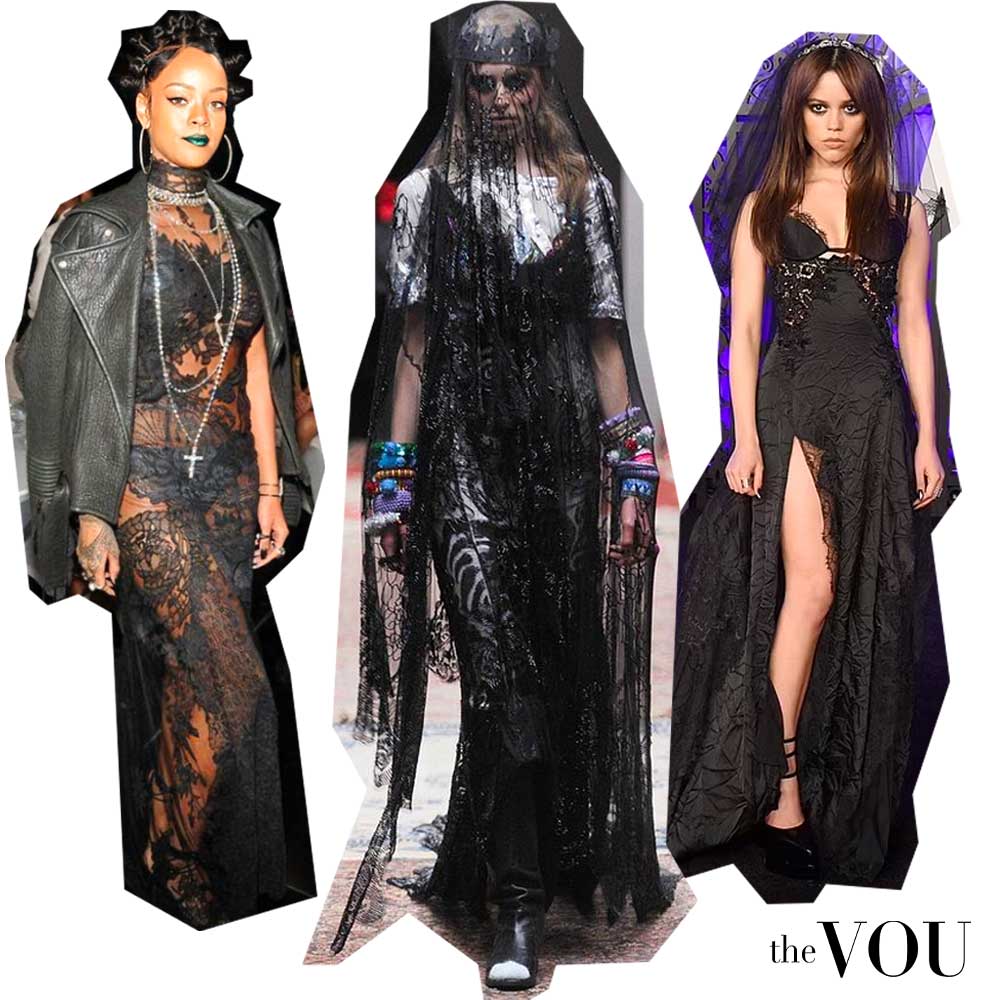 Goth fashion style example