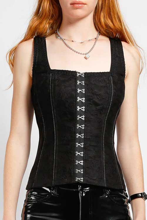 HOOK EYE CORSET top goth aesthetic outfit