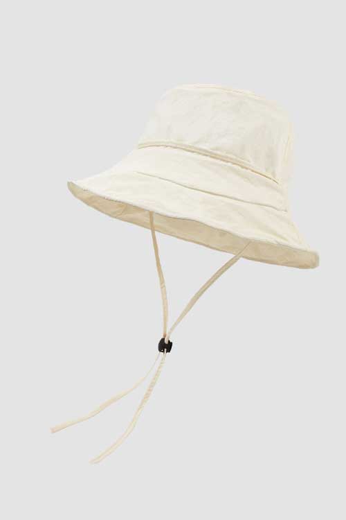 Solid Quick Dry Fabric Tie Detail Bucket Hat Indie Aesthetic Outfit