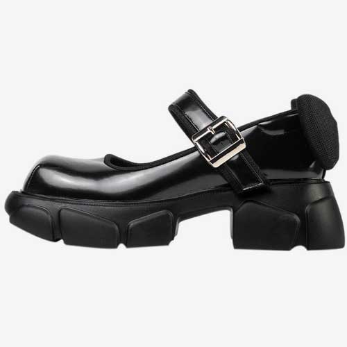 Chunky Platform Black Mary Jane Sandals