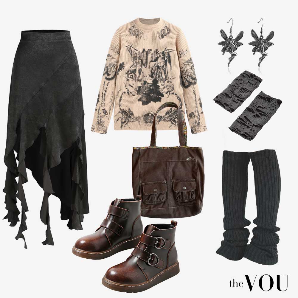 Fairy Grunge Aesthetic Outfits Aesthetic Platform Boots