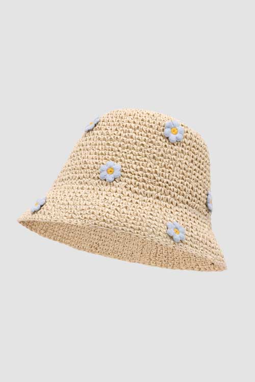 Floral Straw Hat