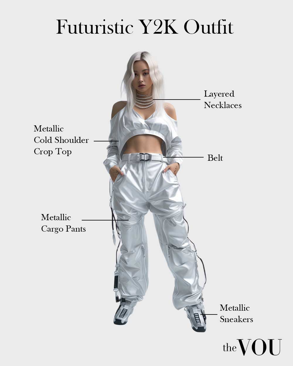 Futuristic Y2K Style outfit for women