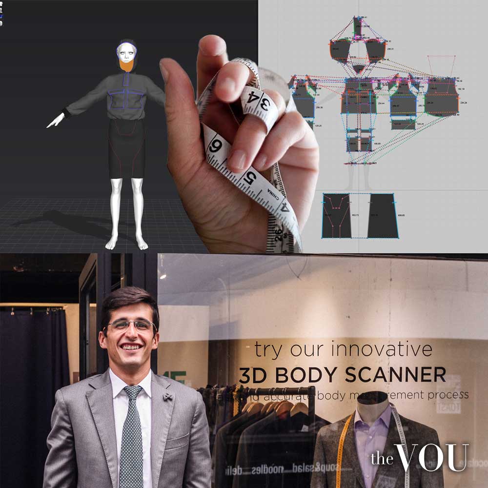 Modern tailoring with 3D body scanner for the most accurate measurements.