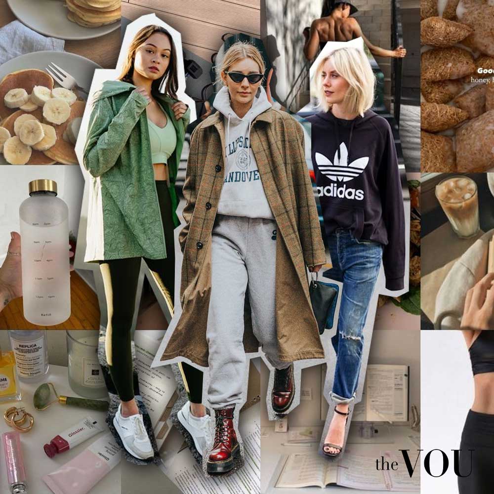 The Athleisure trend blended athletic and casual wear.