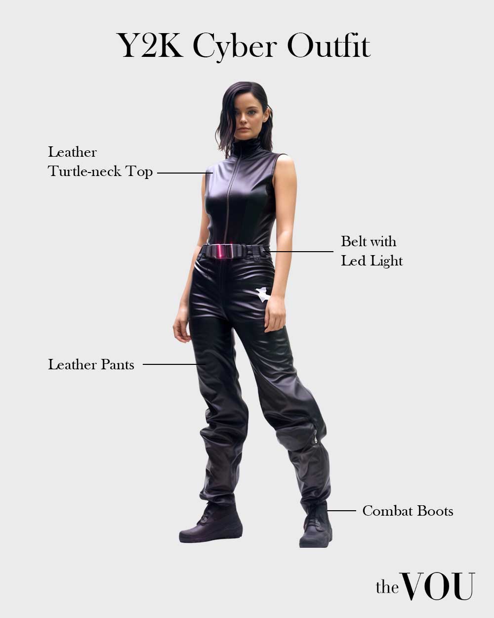 Y2K Cyber Style outfit for women