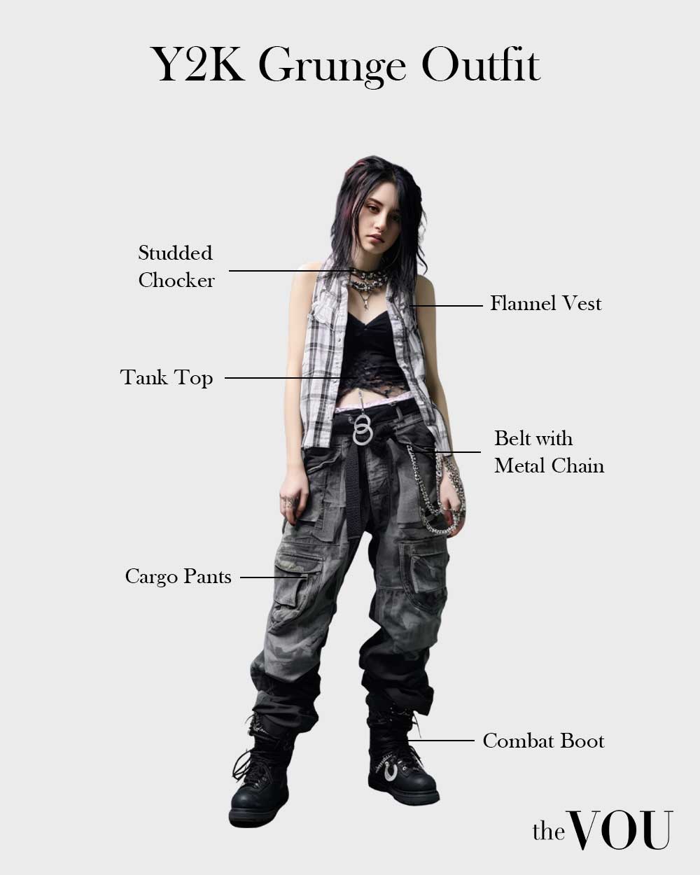 Y2K Grunge Style outfit for women