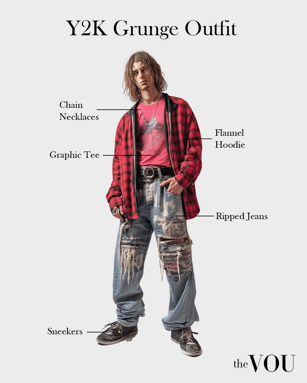 Y2K Grunge Style outfit for men