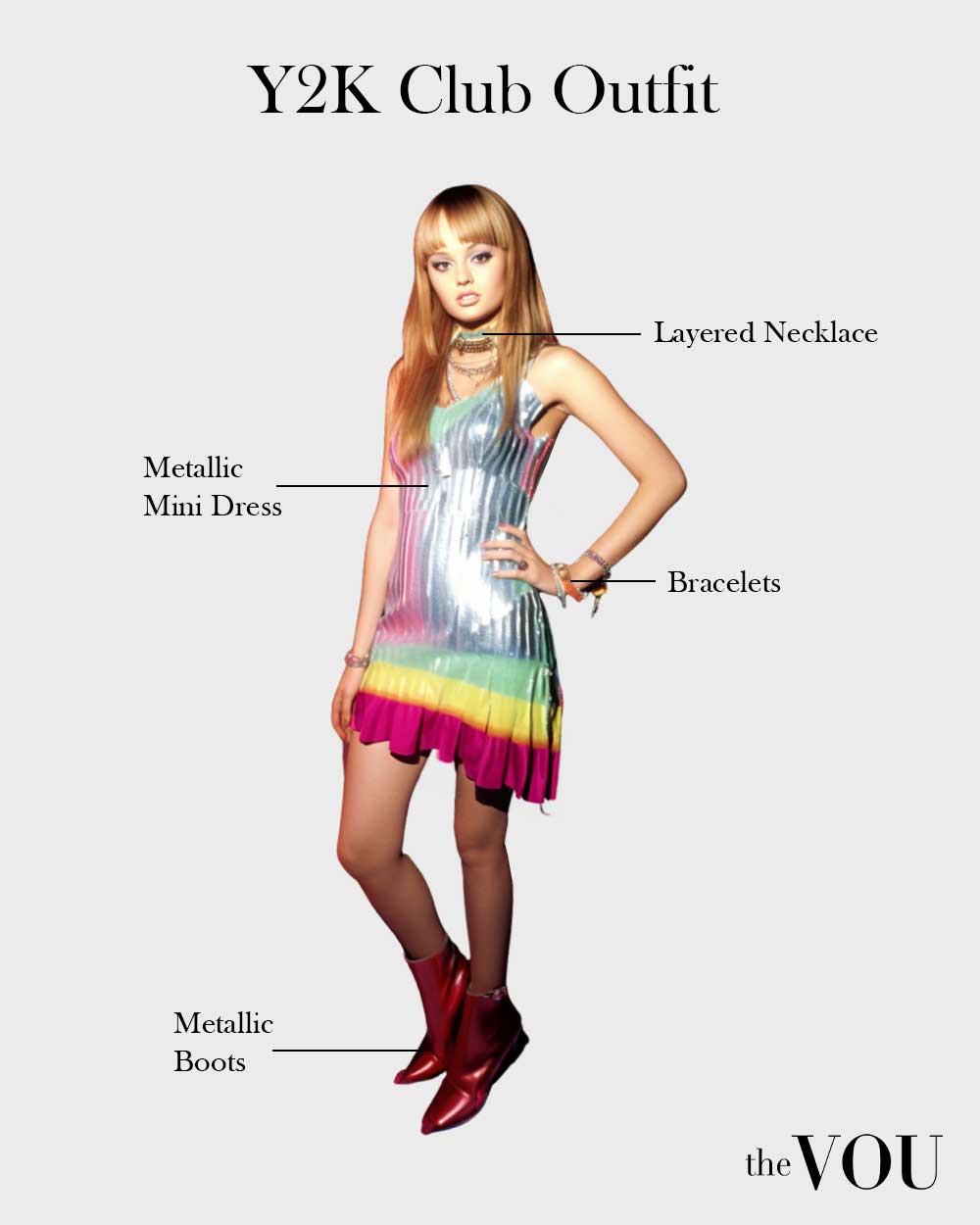 Y2K Party Style outfit with mini dress