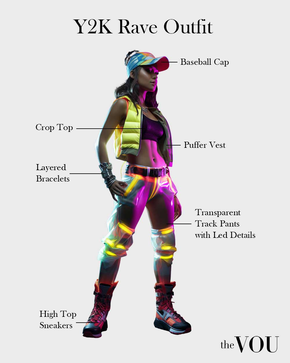 Y2K Rave Style for women