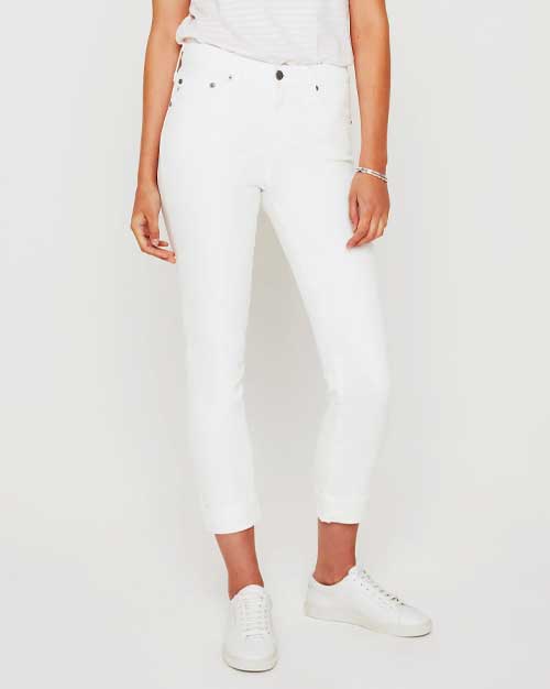 AG Jeans White Slim-fit Jeans