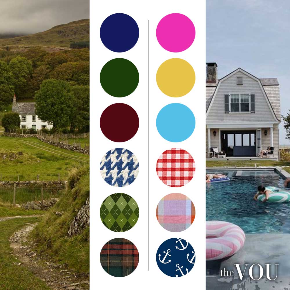 Environmental Influences - Nothern and southern preppy enviroment, color palette and pattens