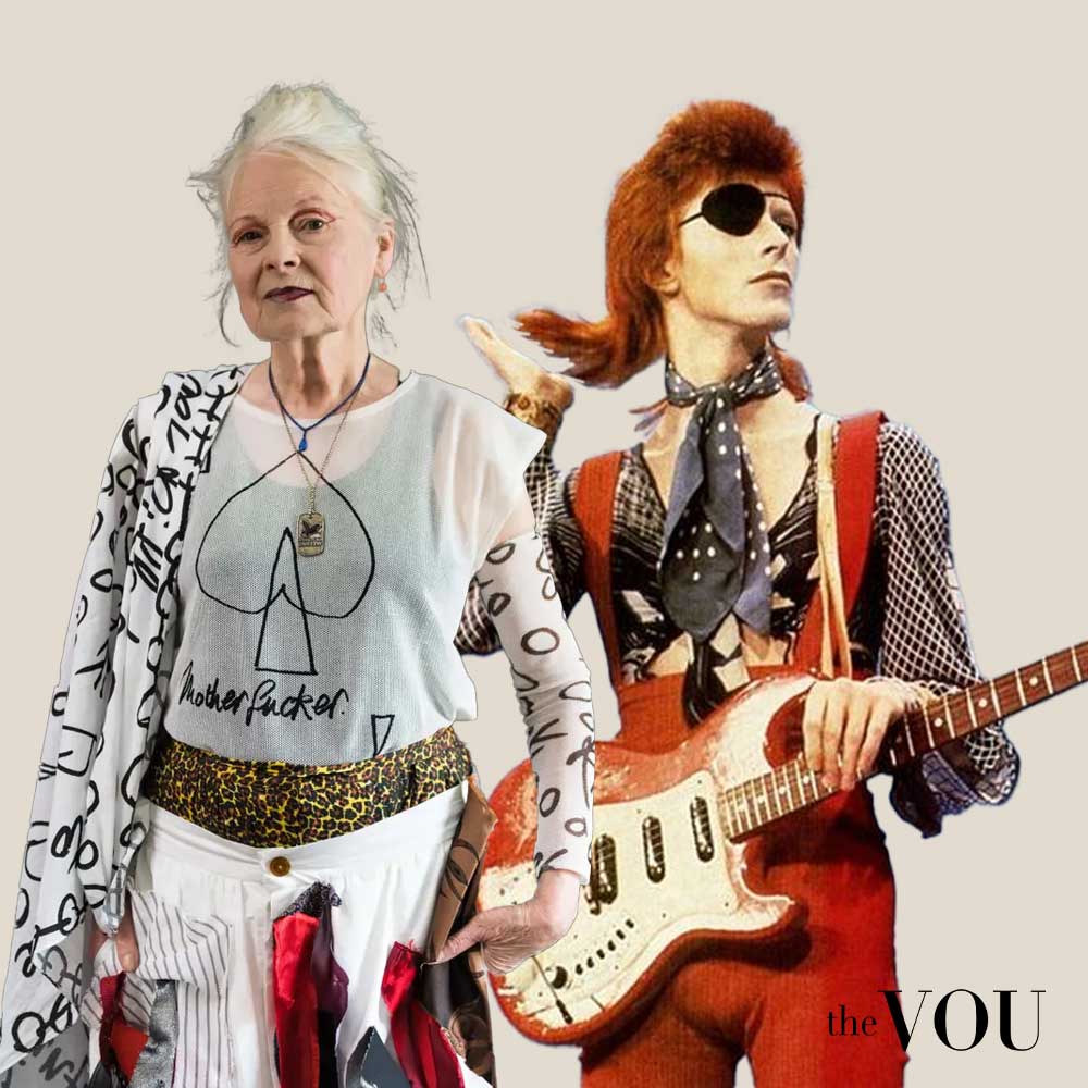 Examples of Fashion Trendsetters - David Bowie and Vivienne Westwood
