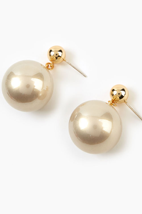 Faux Pearl Decor Dangle Earrings