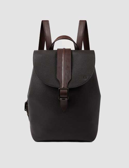 Leather Backpack Ghillie In Dark Brown