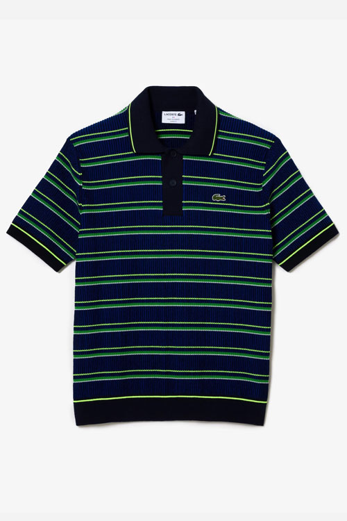 Made In France Organic Cotton Striped Polo