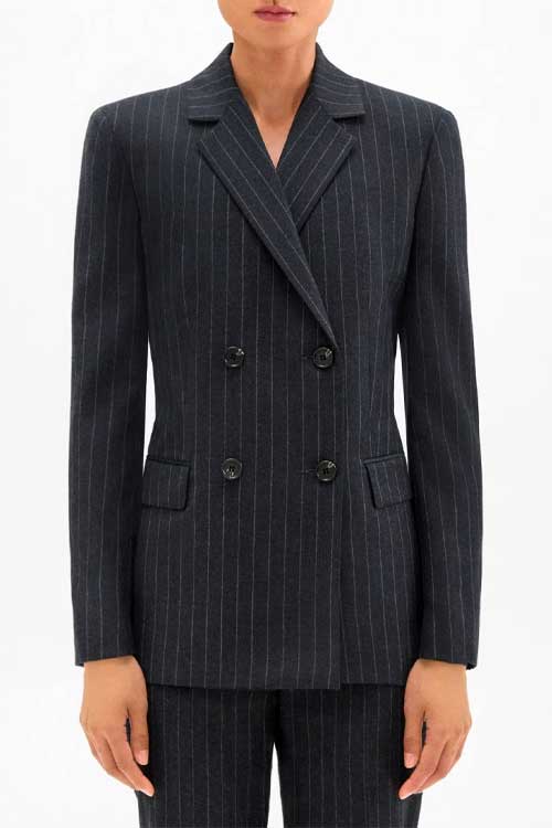 Theory Pinstripe Double-breasted Suit