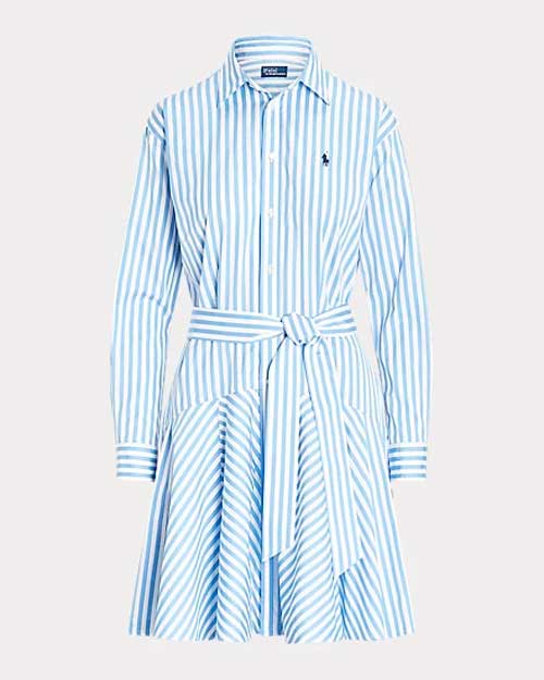 Ralph Lauren Cotton Full-Skirt Shirtdress