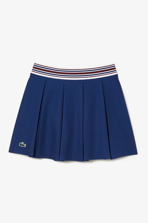 Women's Piqué Tennis Skirt with Built-In Shorts