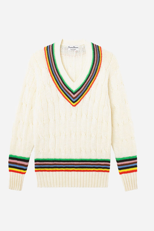 Wool Crewneck Cricket Sweater