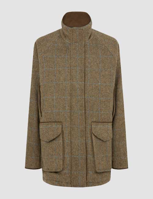 Tweed Raglan Field Coat In Macaterick
