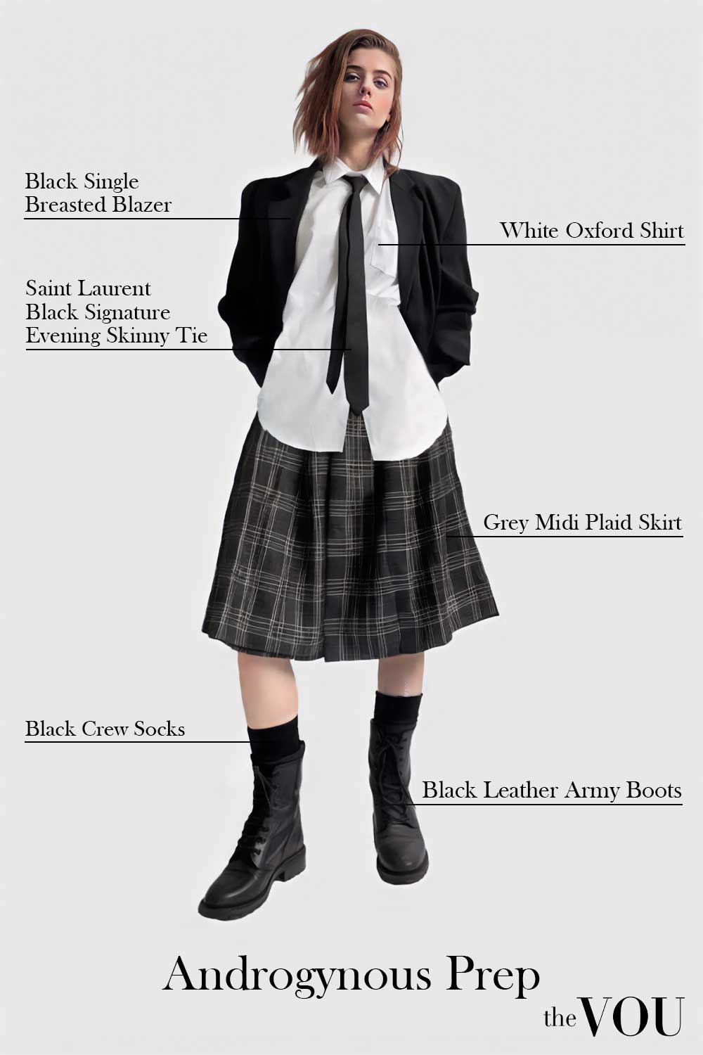 Androgynous Prep Fashion Style Outfit